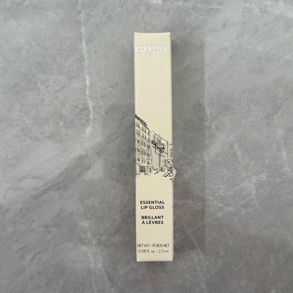 Cargo Cosmetics Essential Lip Gloss Prague Deep Red Super High Shine Makeup